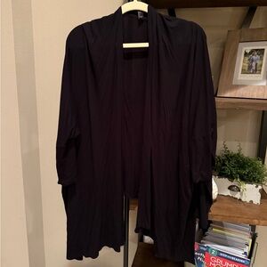 Forever 21 Black Draped Cardigan